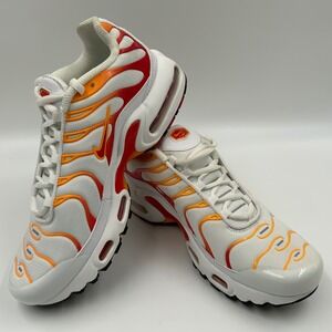 Nike Air Max Plus TN White Orange Red Sunset FN3857-100 Womens 7.5 Mens 6Y